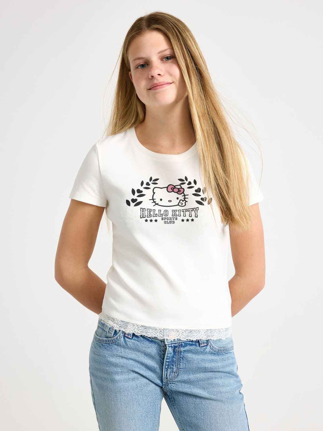Hello Kitty kortärmad topp