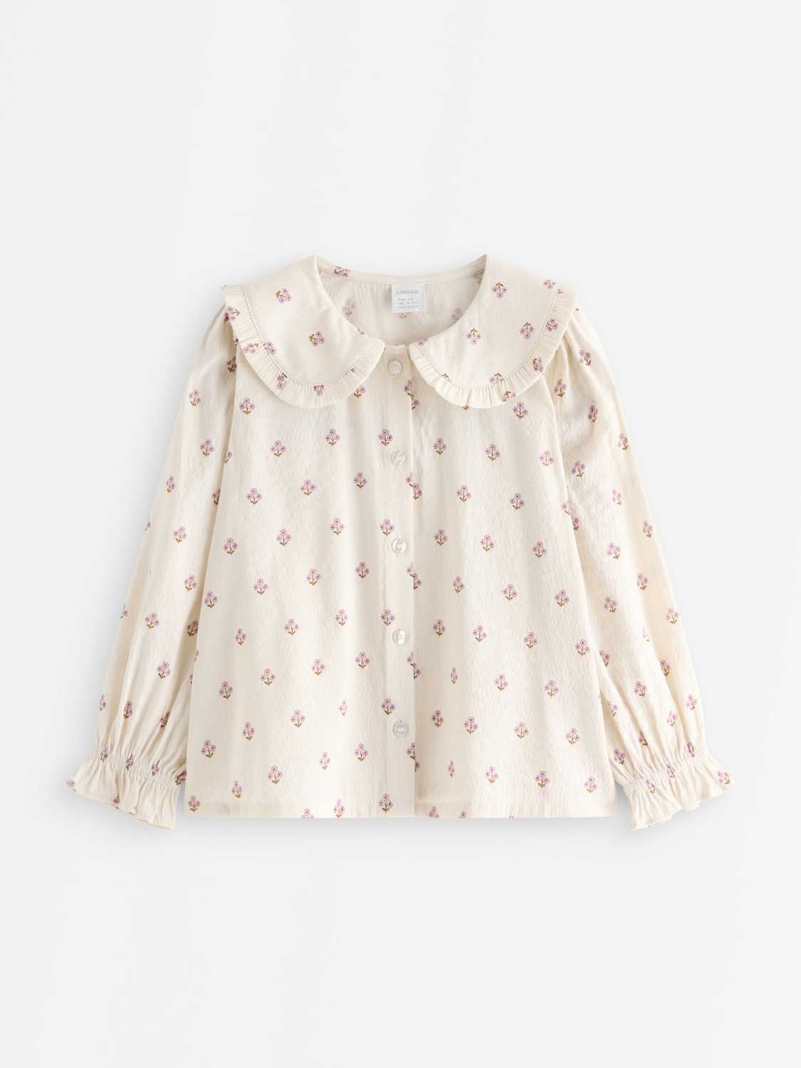 Blus med krage