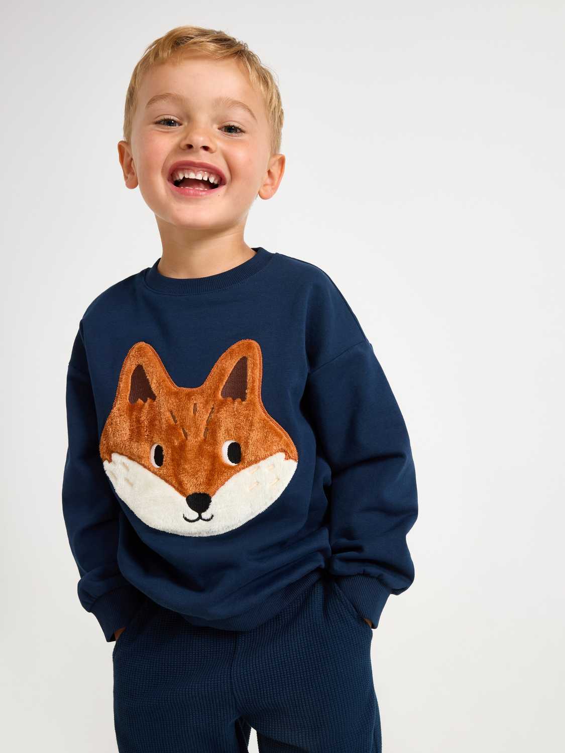 Sweatshirt med borstad insida