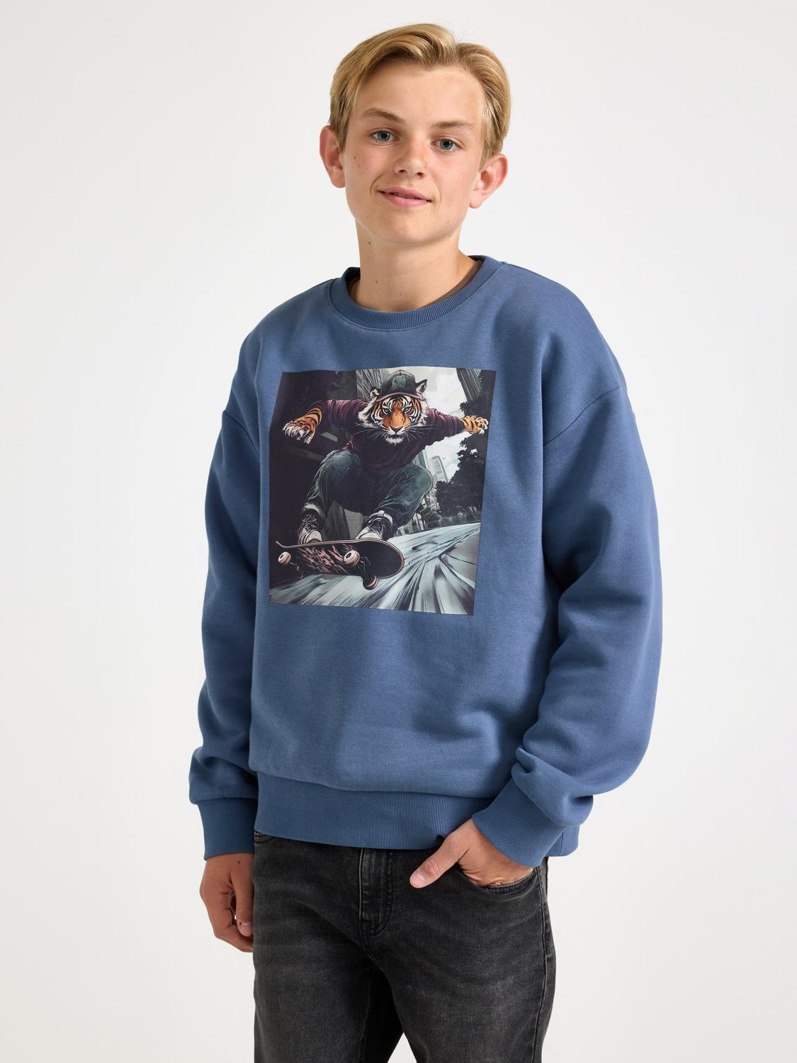 Sweatshirt med borstad insida