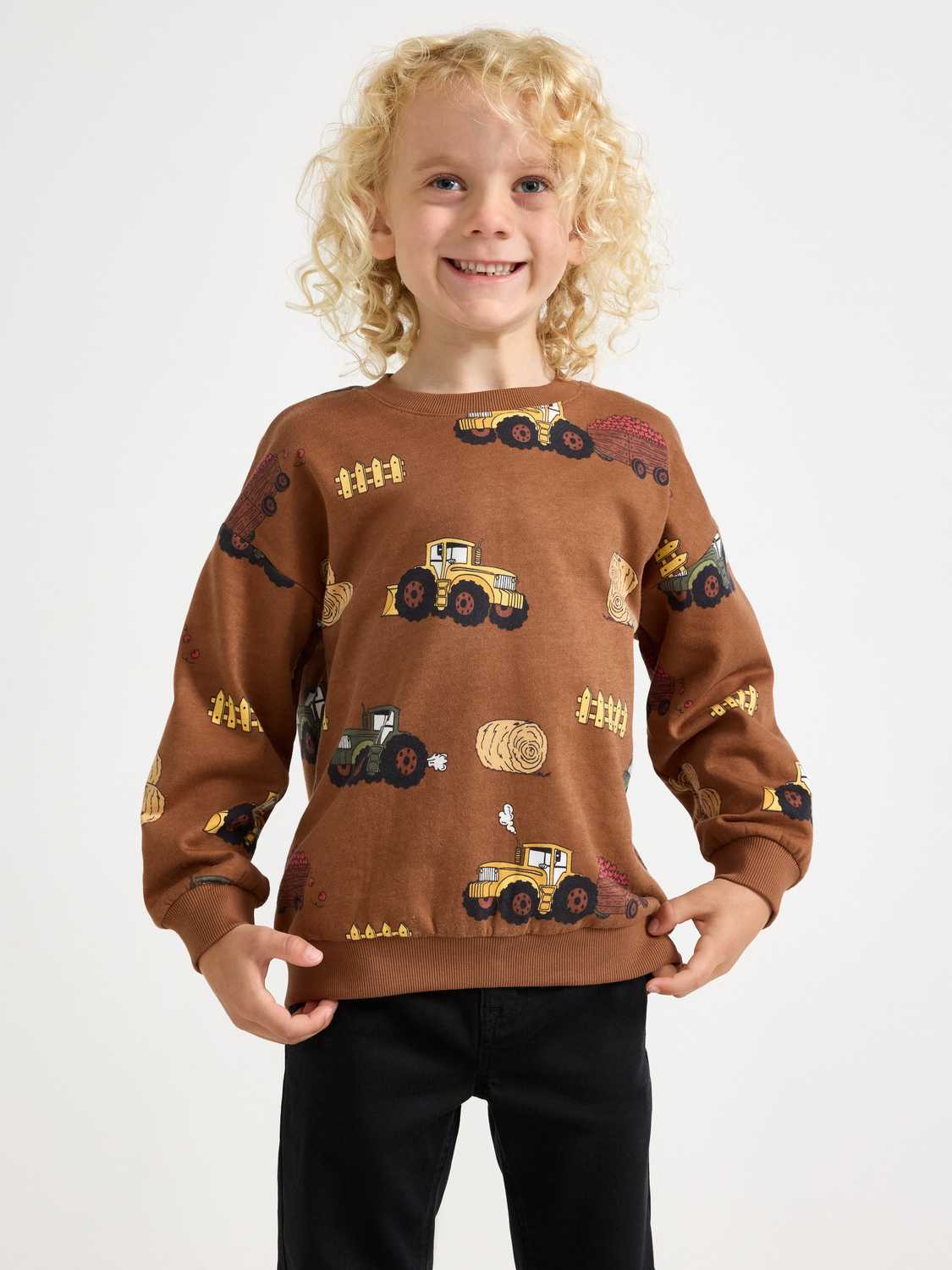 Sweatshirt med borstad insida