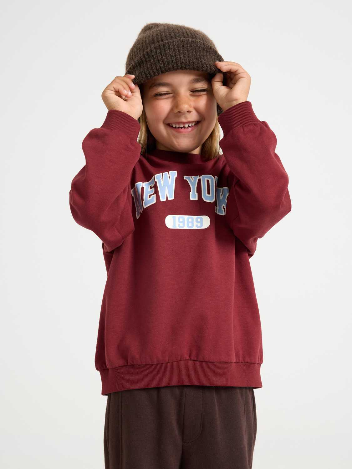 Sweatshirt med borstad insida
