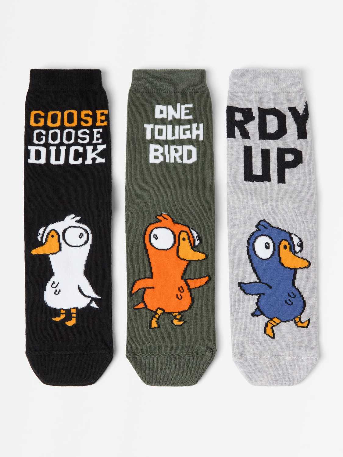 3-pack strumpor med Goose goose duck