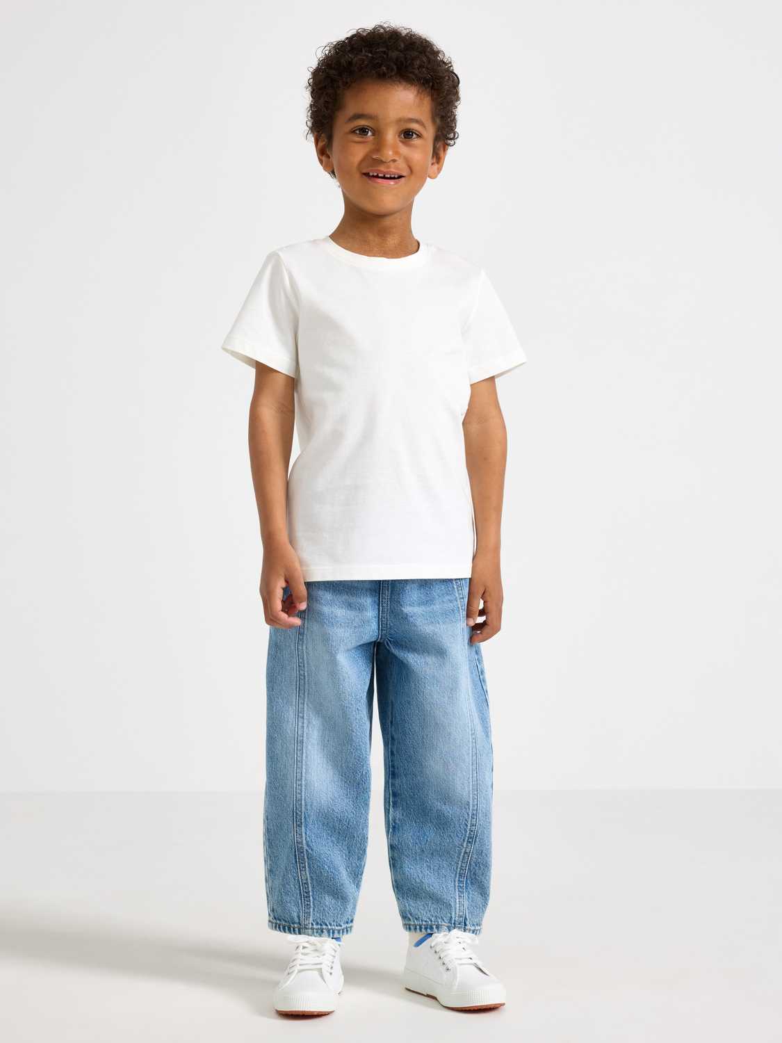 Balloon jeans med vida ben