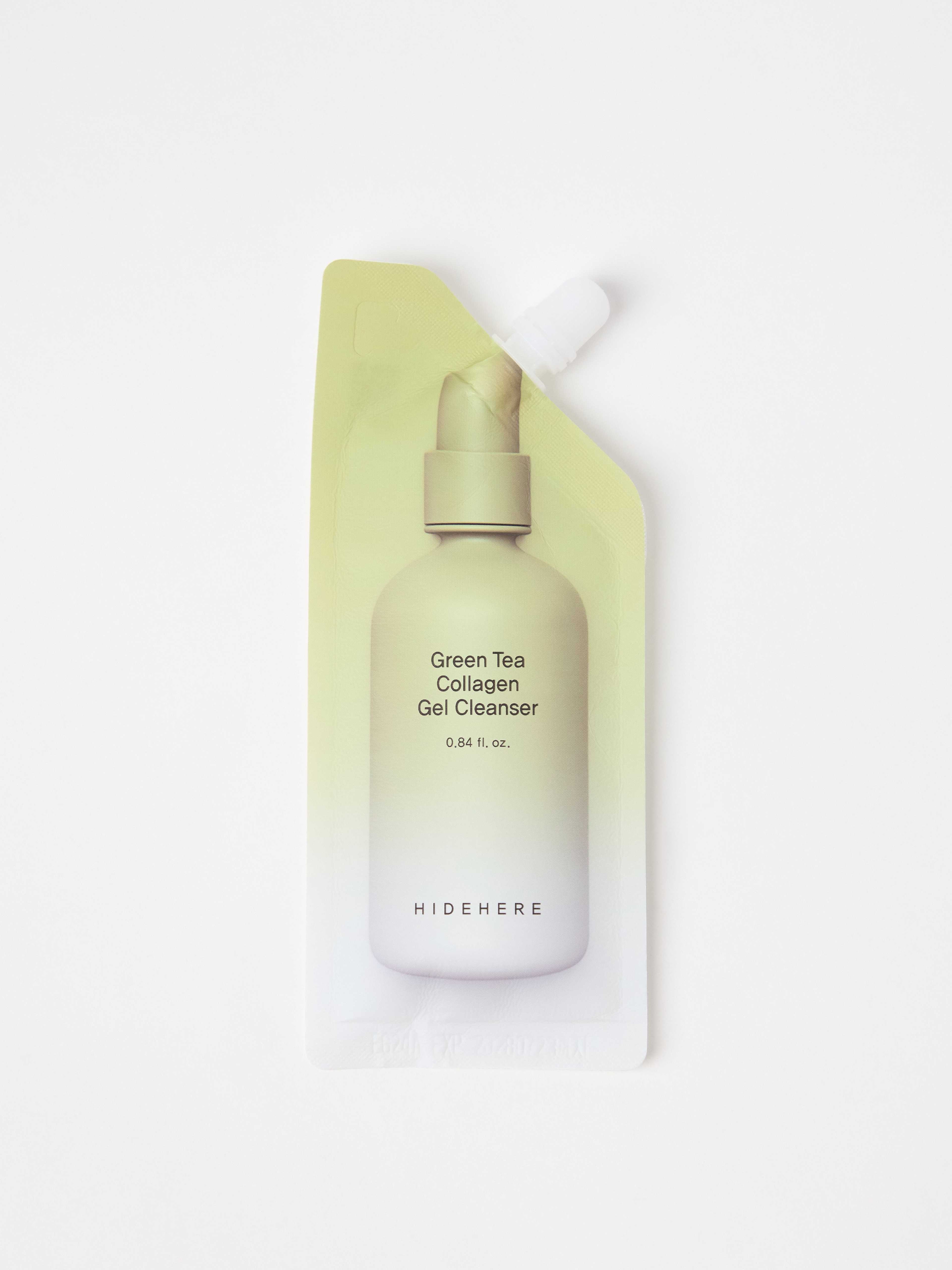 HIDEHERE Green Tea Collagen Gel Cleanser