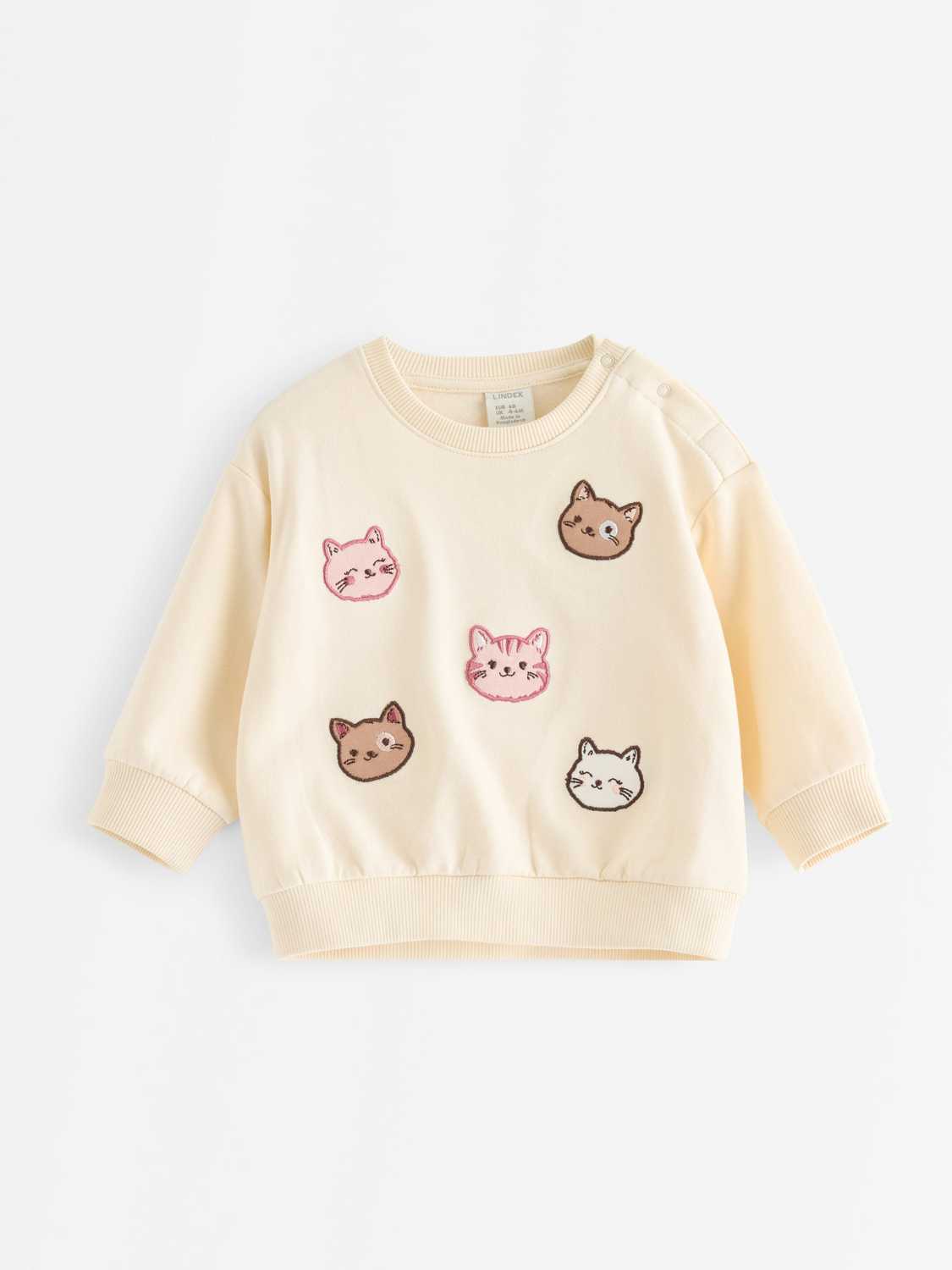 Sweatshirt med borstad insida