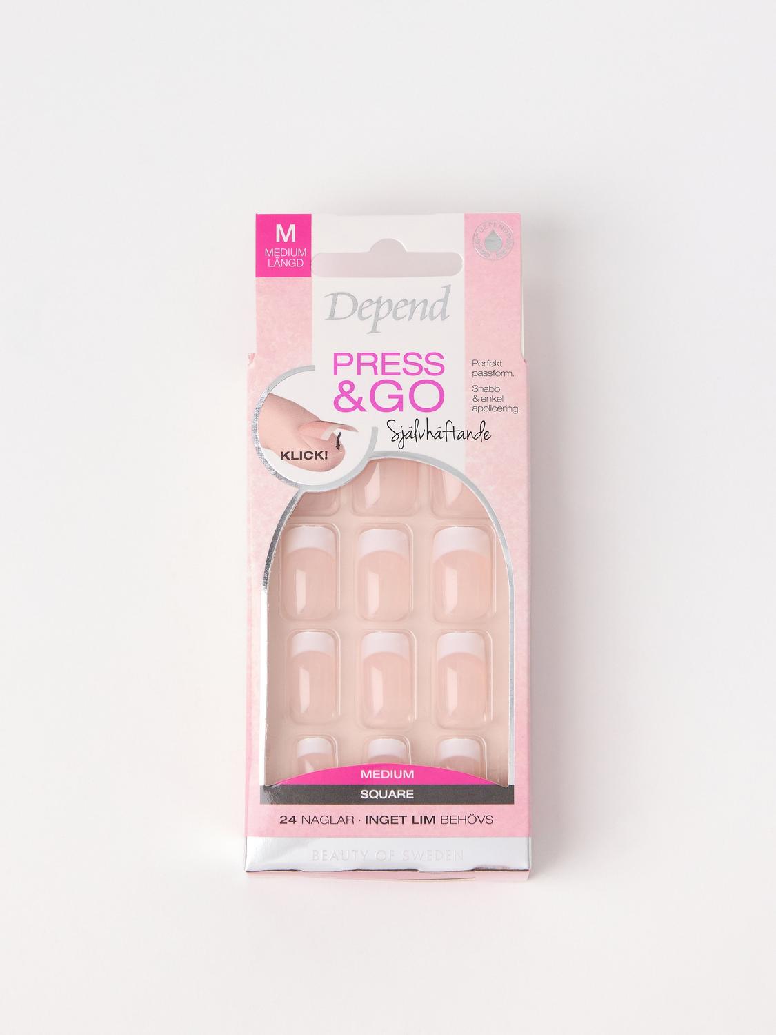 Depend Press and Go French Look Rosa Medium
