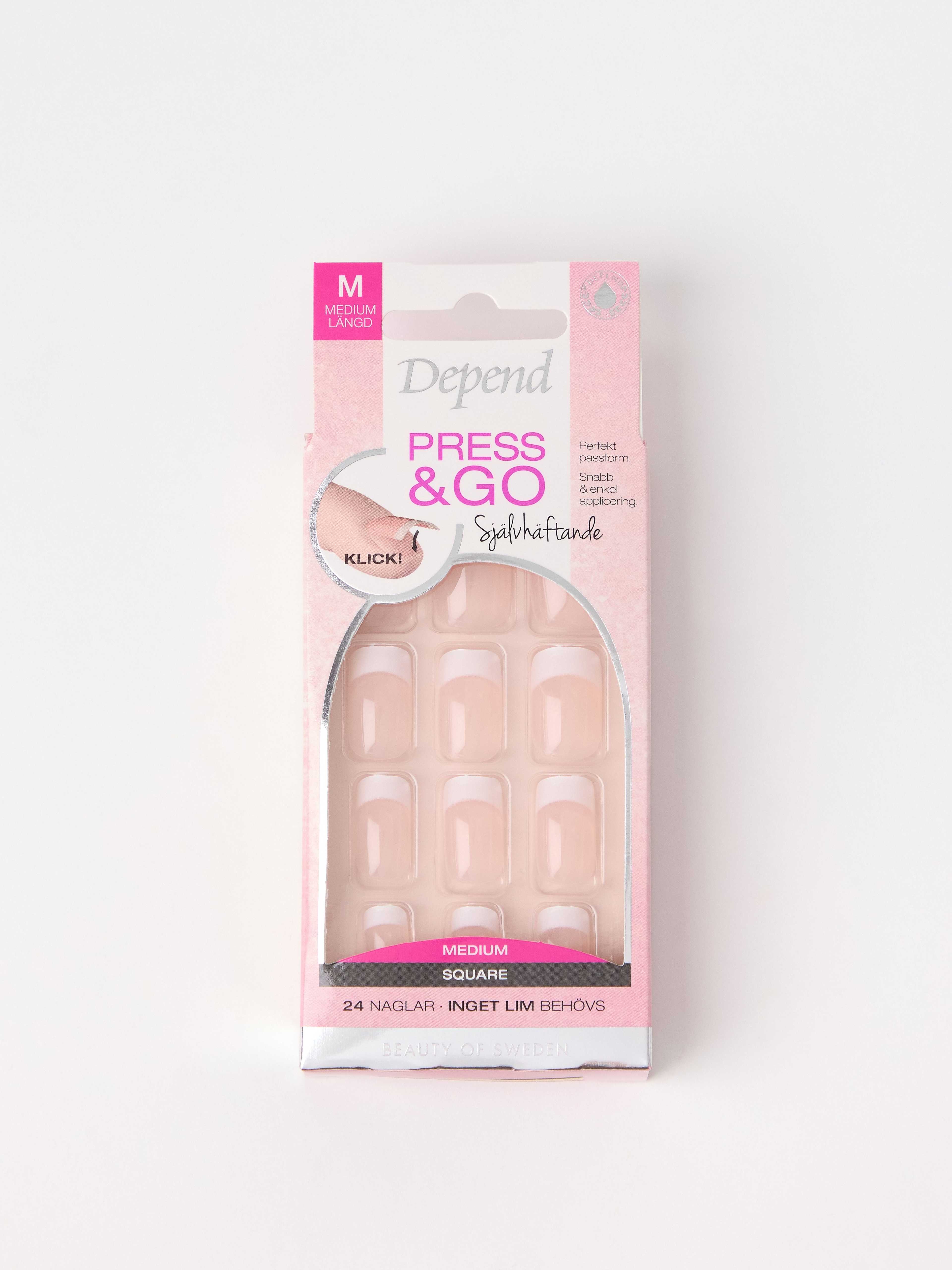 Depend Press and Go French Look Rosa Medium