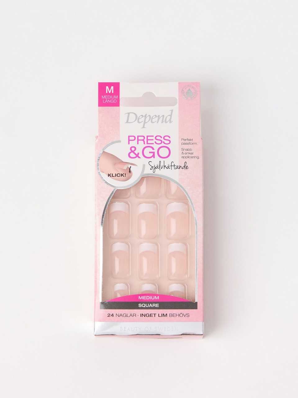Depend Press and Go French Look Rosa Medium
