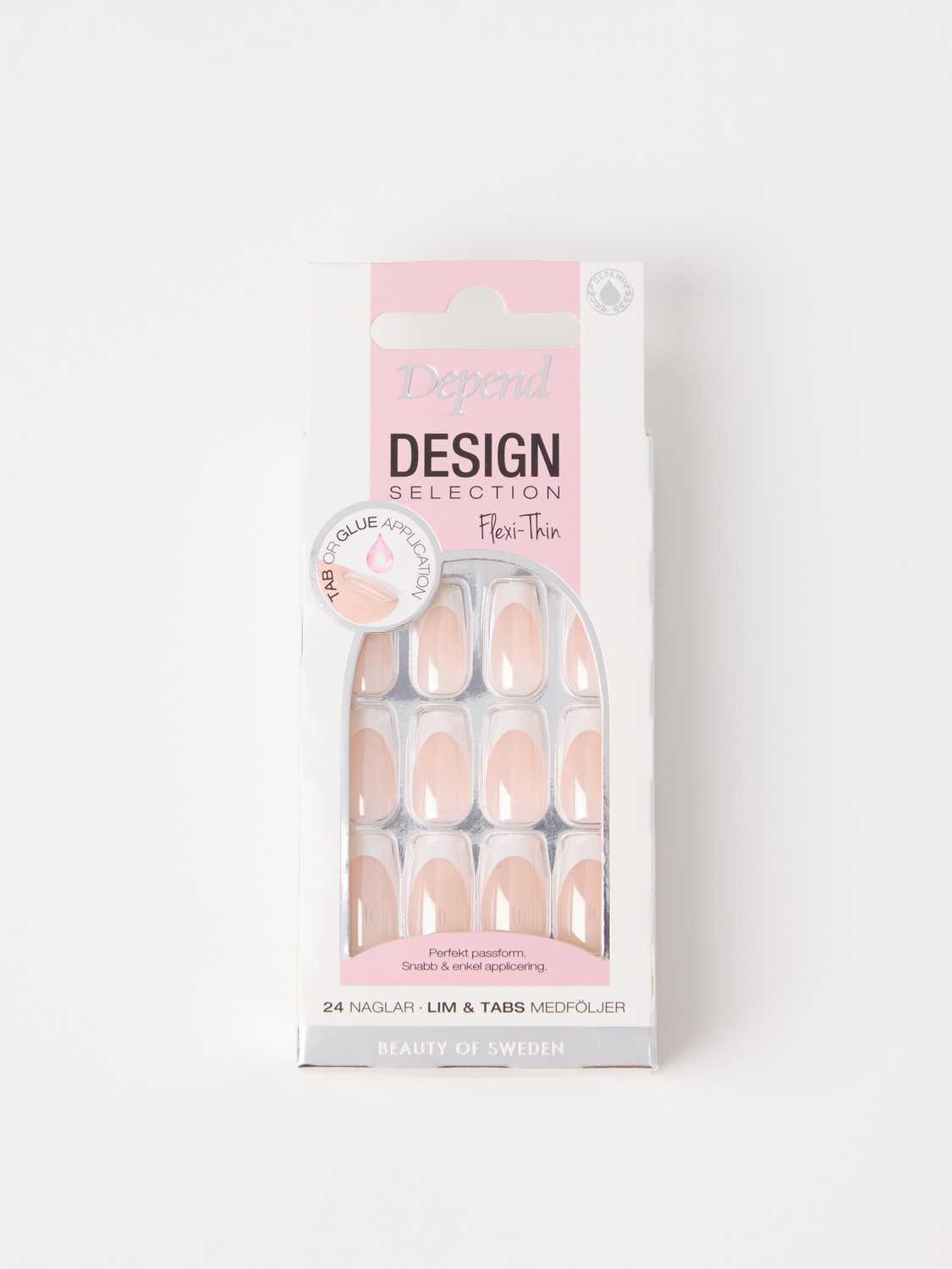 Depend Design Selection French White Chrome Short Coffin