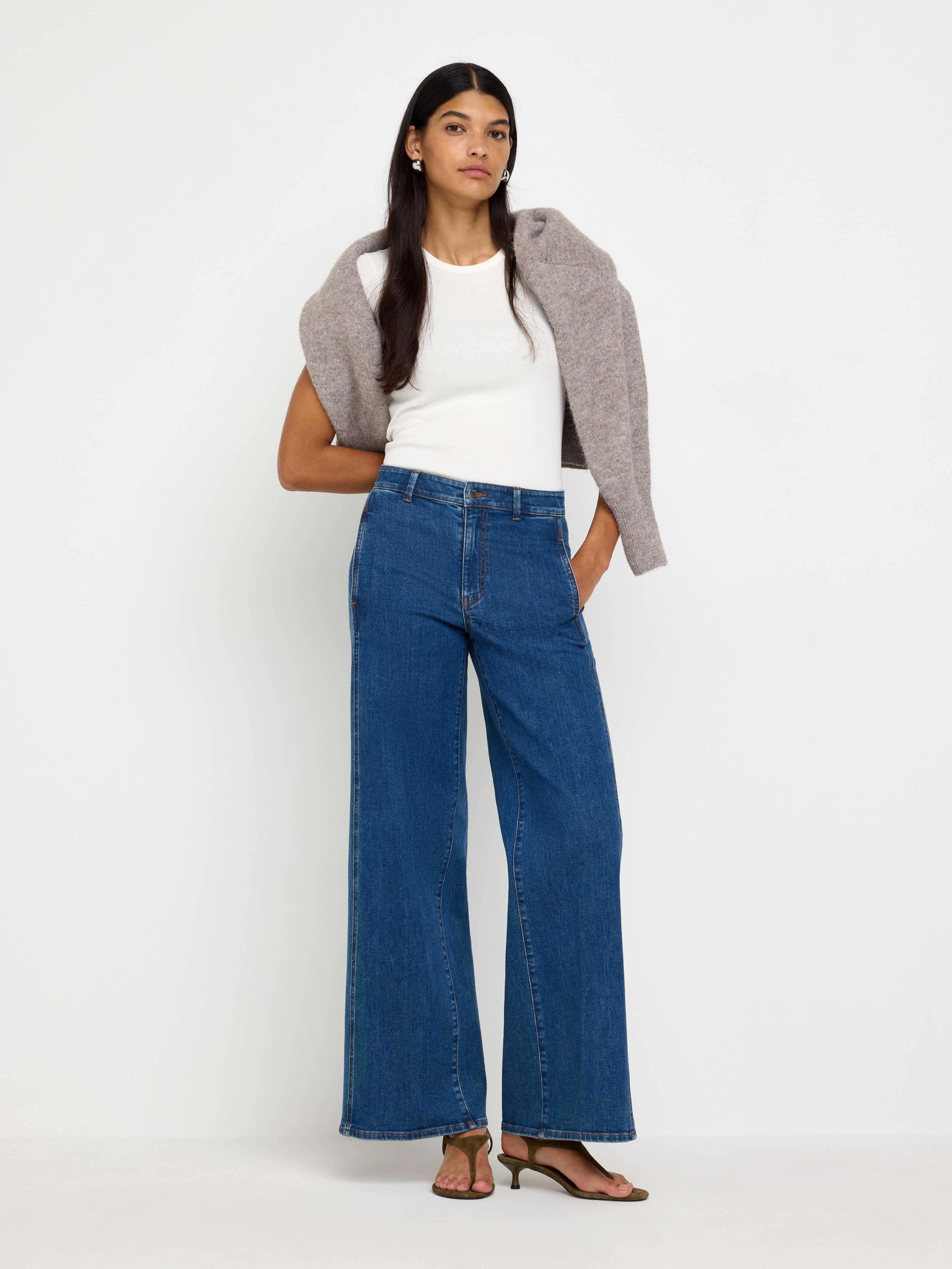 WIDE Noomi jeans med medelhög midja