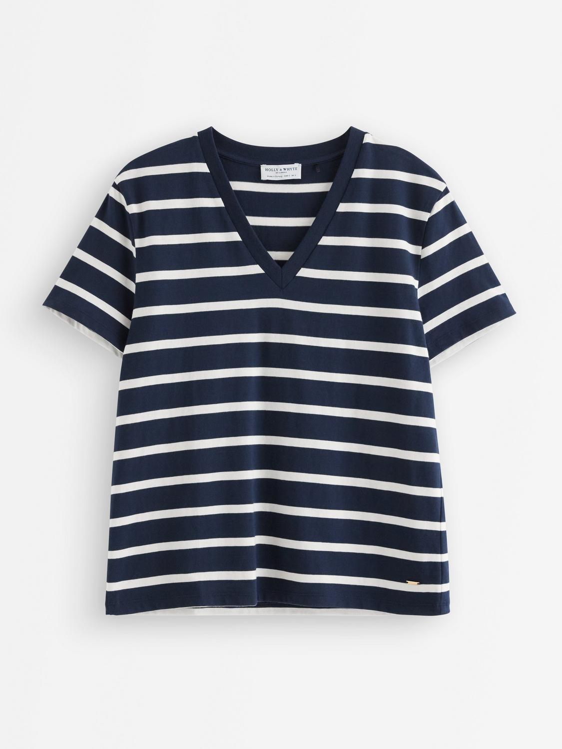 T-shirt med v-ringning
