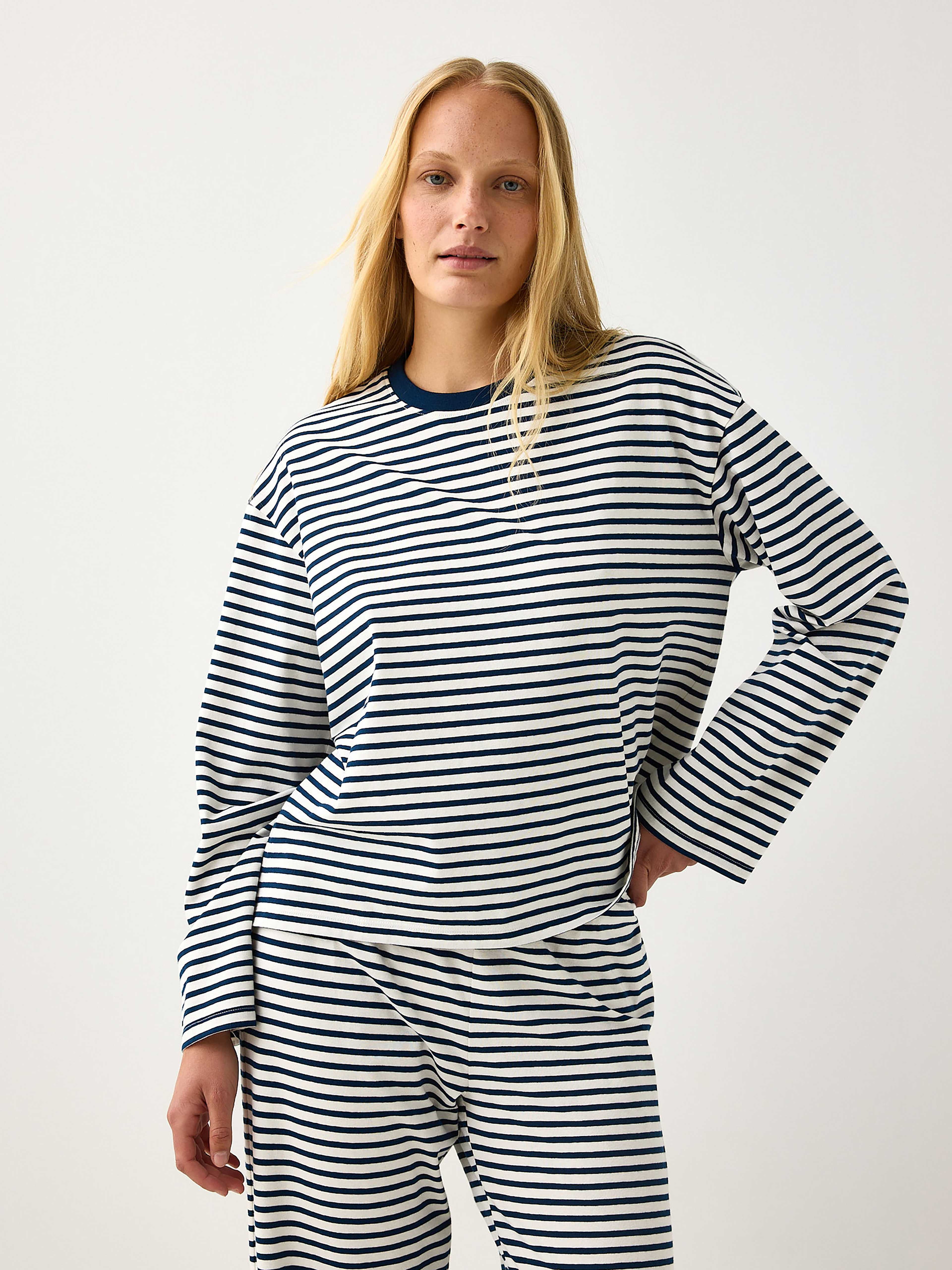 Pyjamastopp med långa ärmar