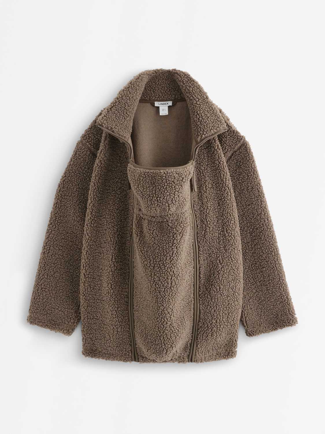 MOM teddy jacket with detachable panel