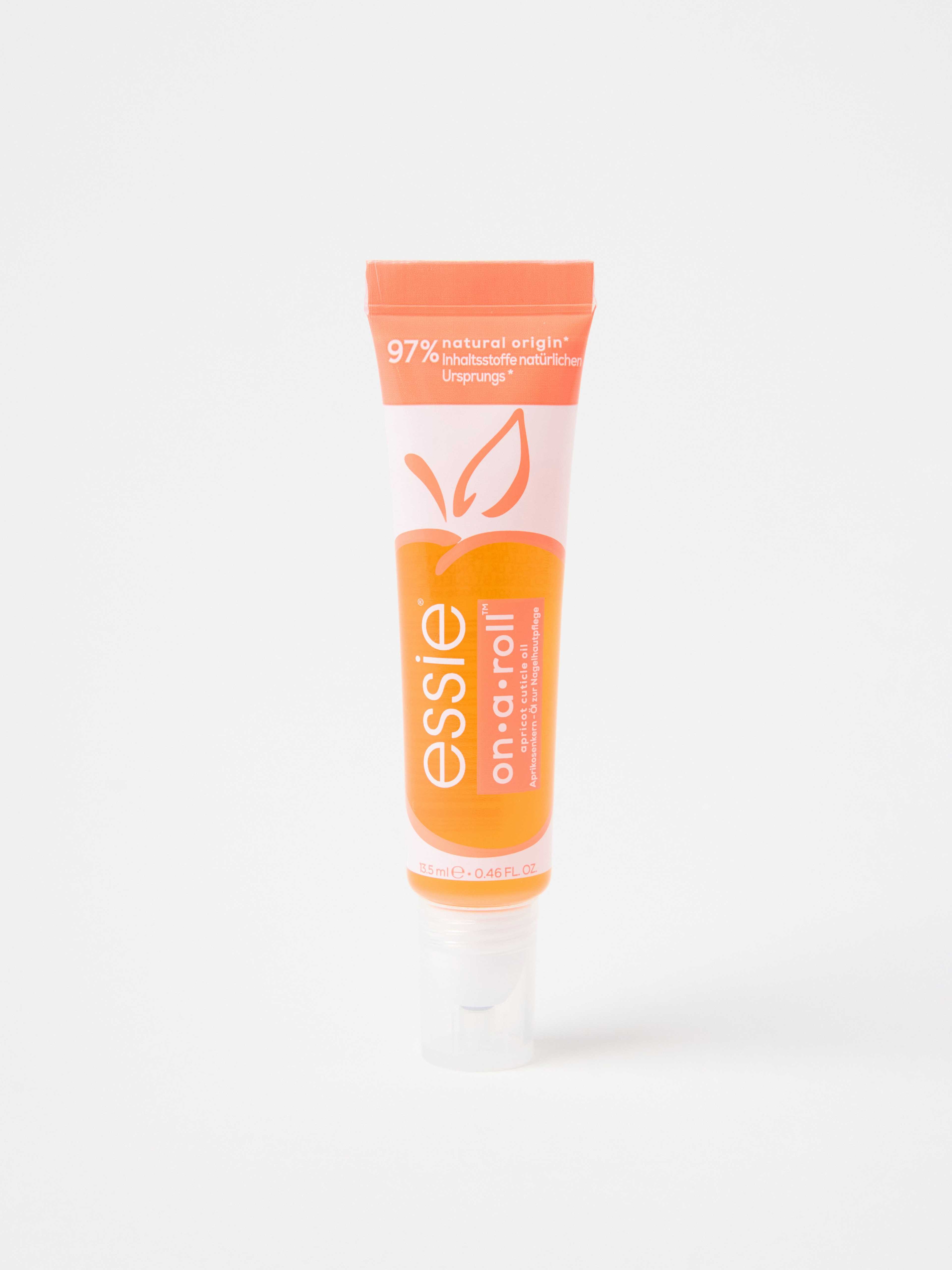 essie on-a-roll apricot cuticle oil