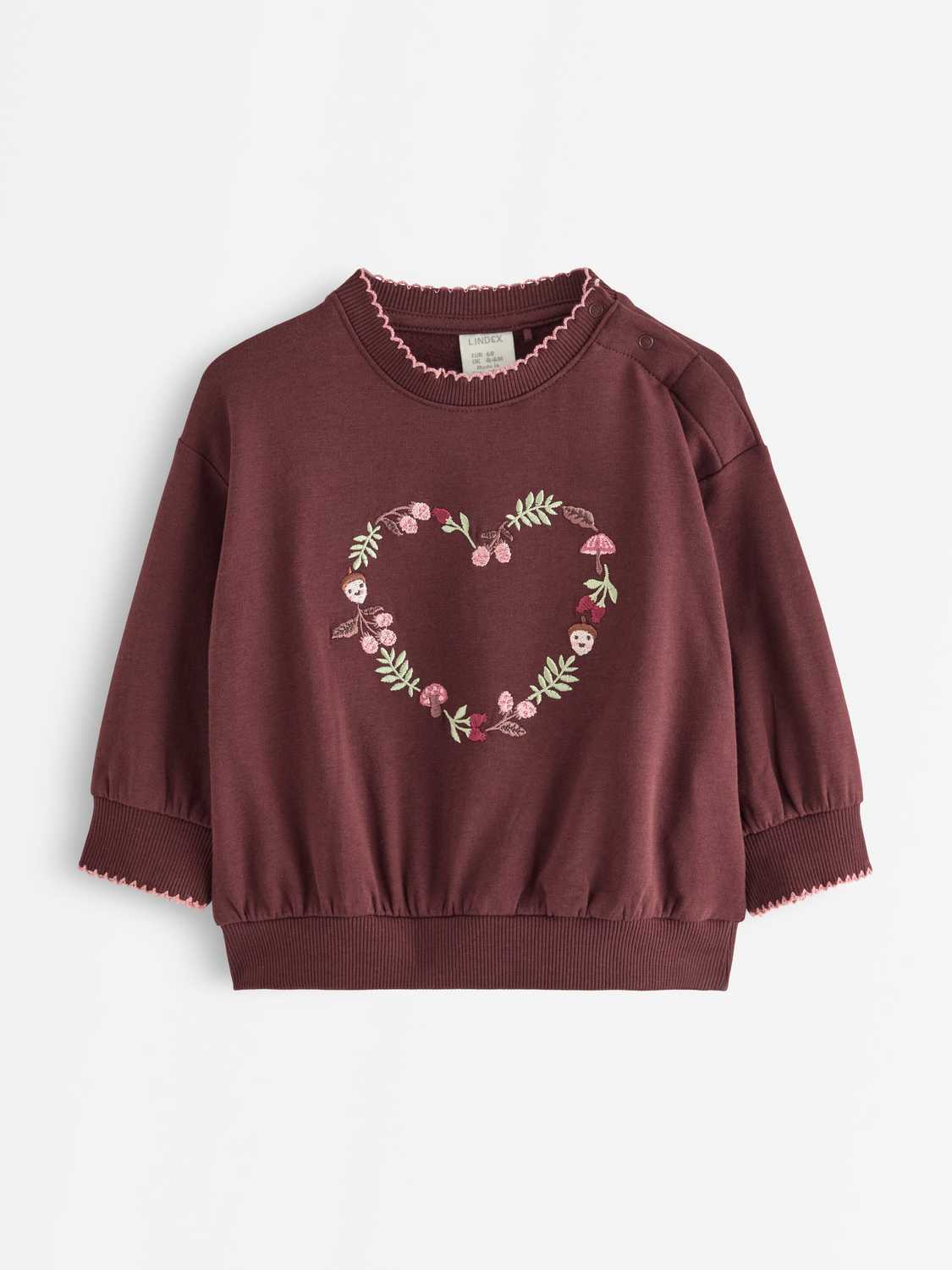 Sweatshirt med borstad insida