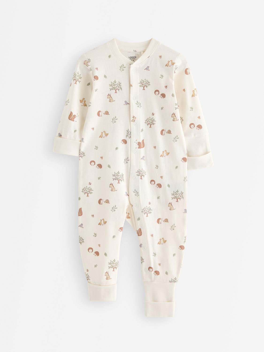 Pyjamas med vikbara muddar