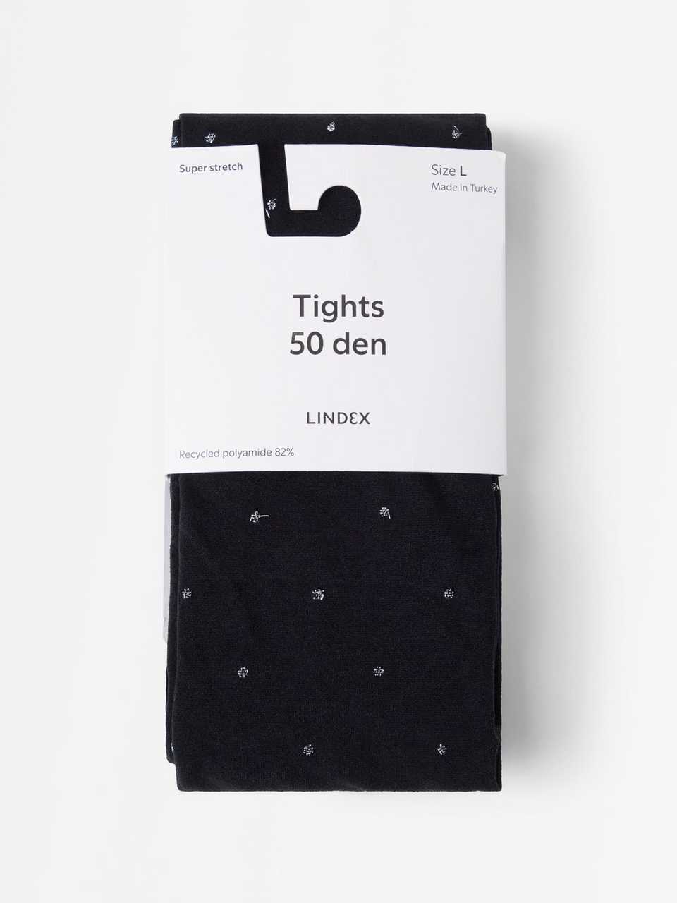 Strumpbyxor 50 denier med lurexprickar