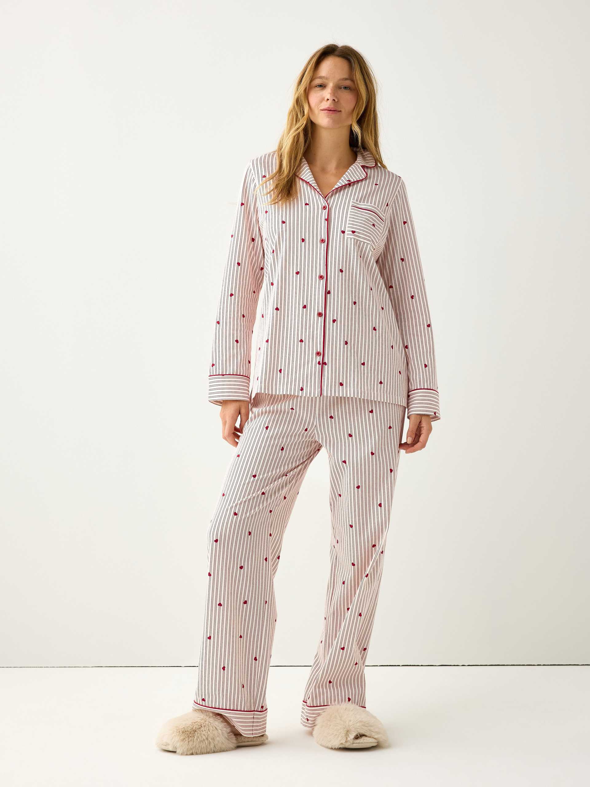 Lindex Pyjamasset i trikå pyjamas & nattlinnen dam
