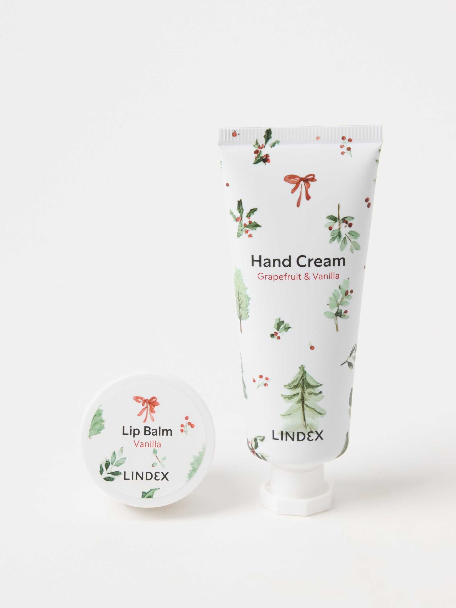 Lindex Beauty gåvoset med handkräm och läppbalsam kroppsvård dam