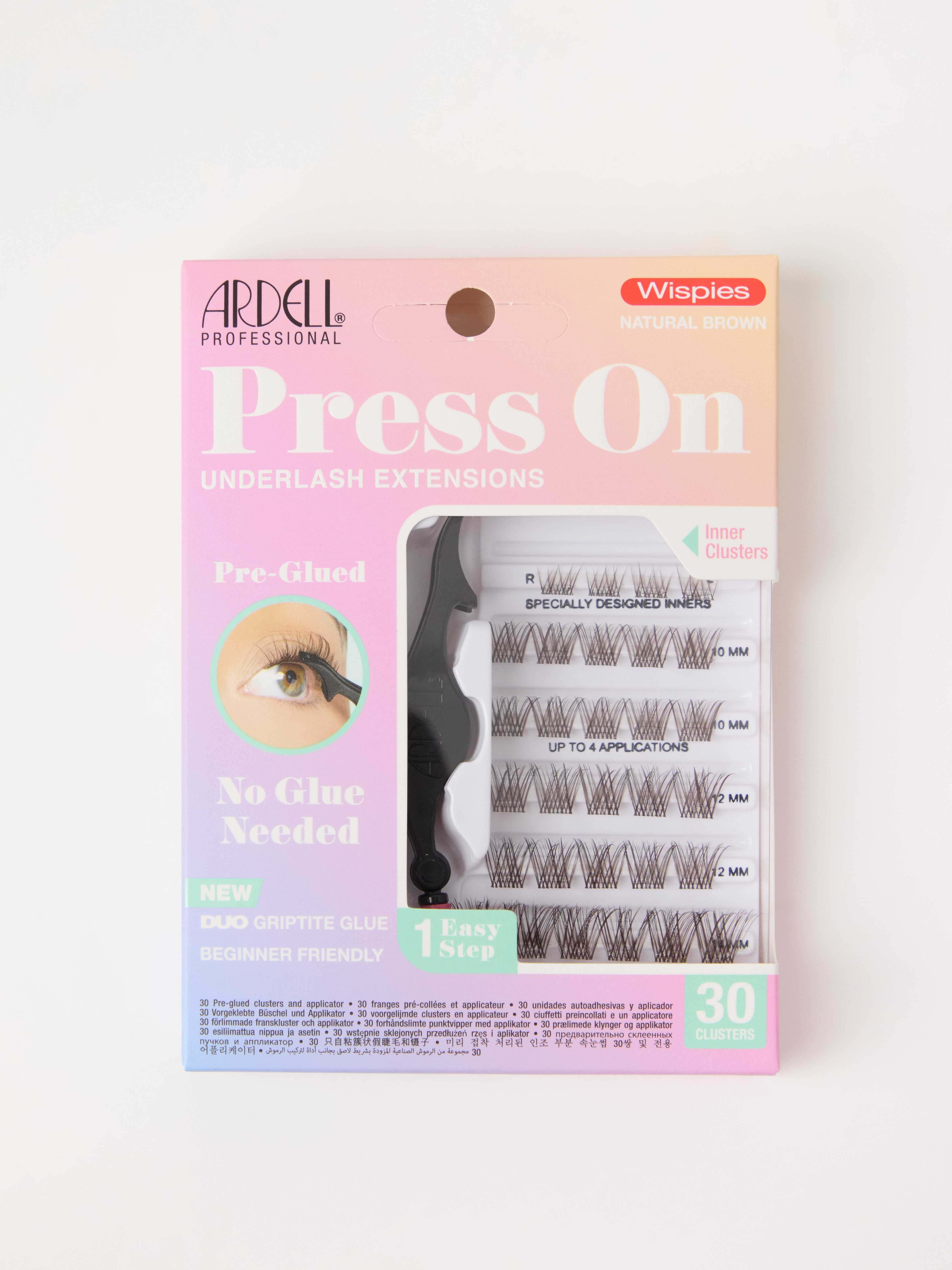 Ardell Press On Underlash Extensions Wispies Brown