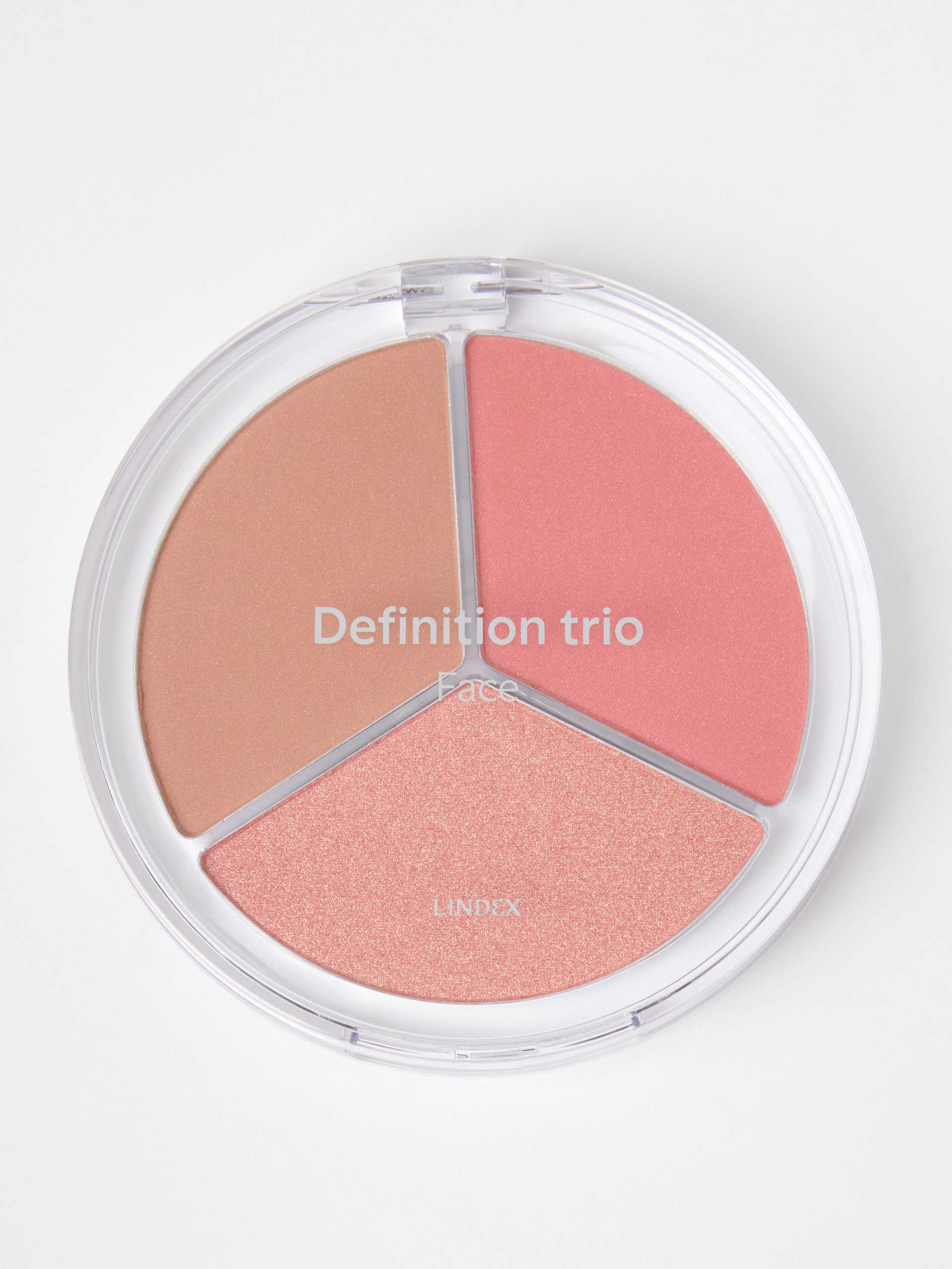 Lindex Face definition trio puder, rouge & highlighter dam – bild 3
