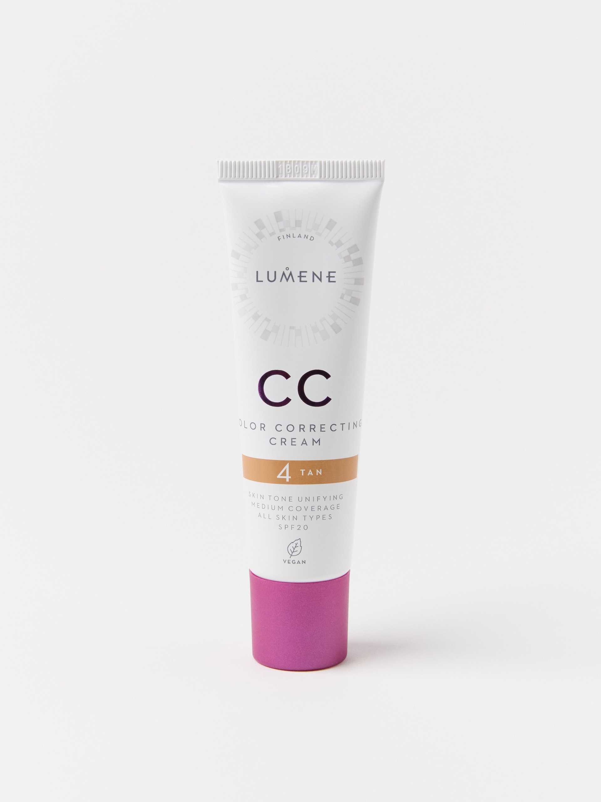 Lumene CC Color Correcting Cream SPF20 puder, rouge & highlighter dam – bild 6