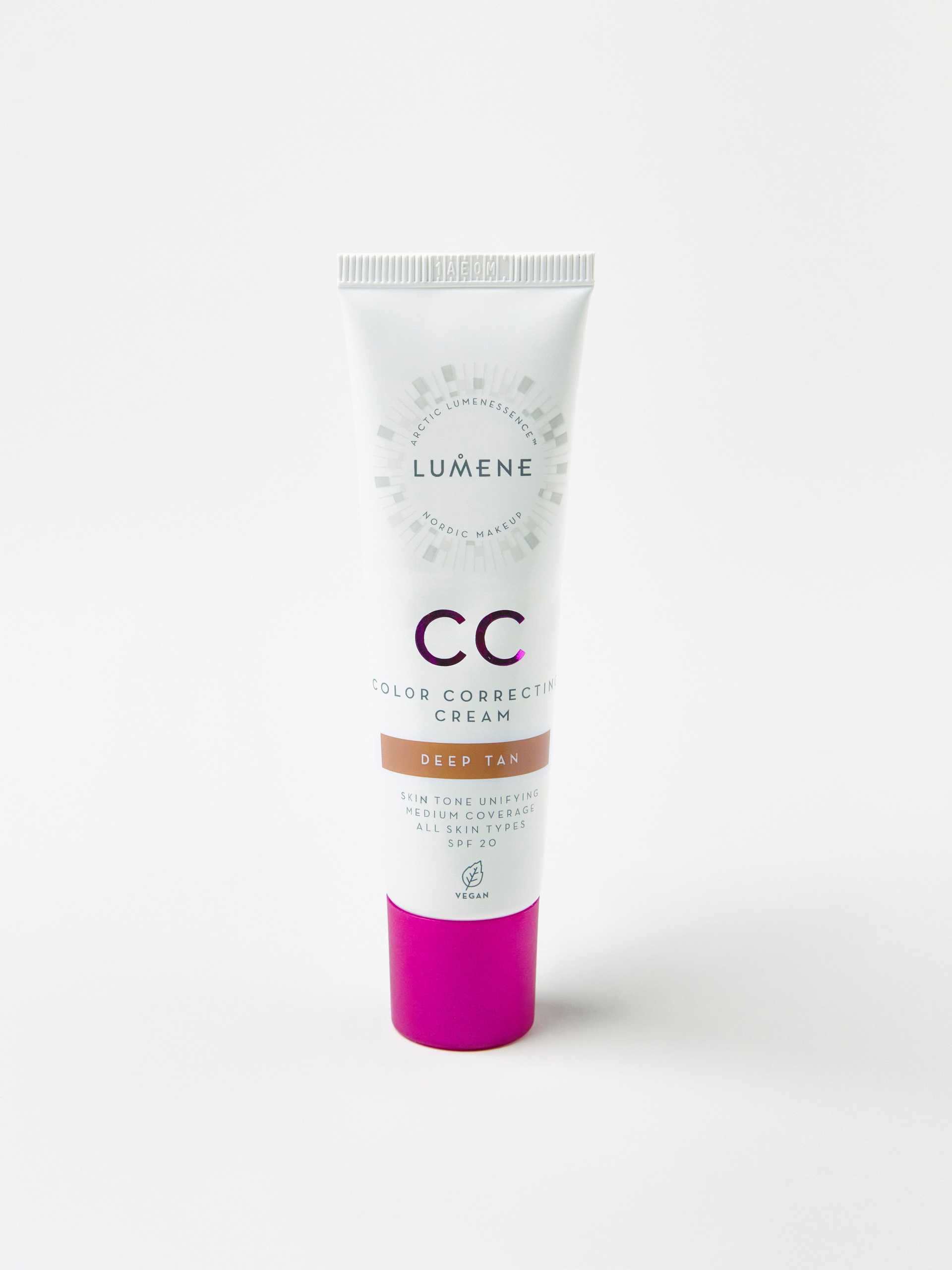 Lumene CC Color Correcting Cream SPF20 puder, rouge & highlighter dam – bild 7