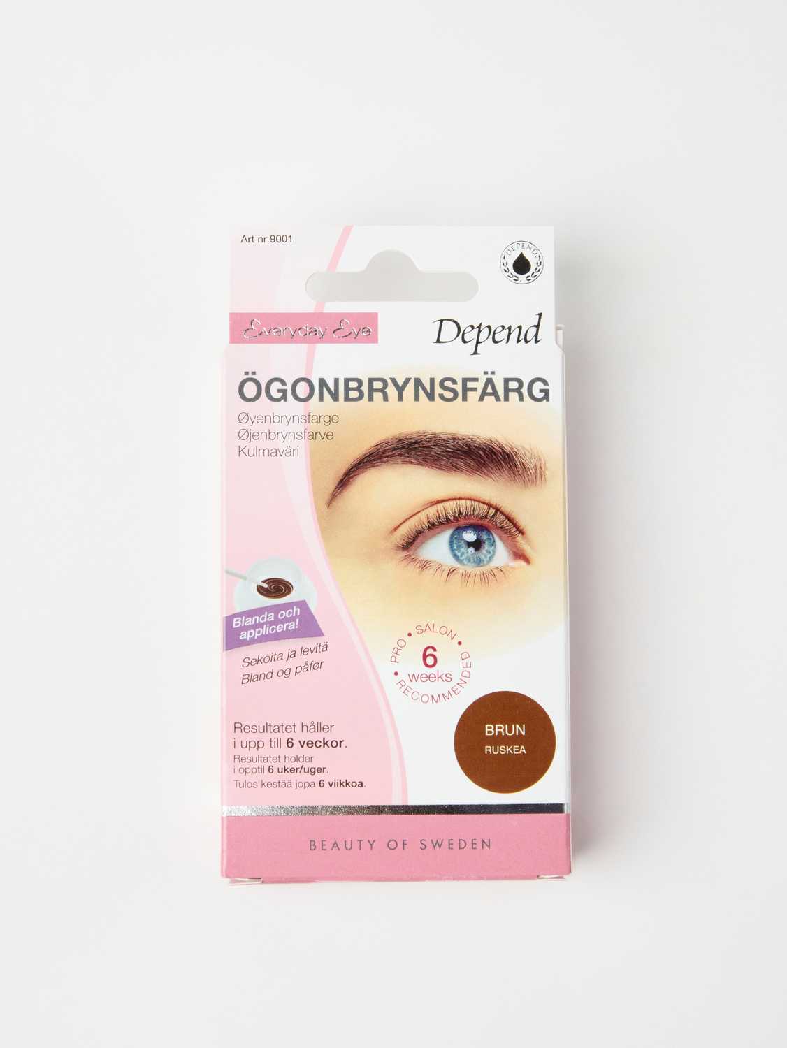 Depend ögonbrynsfärg