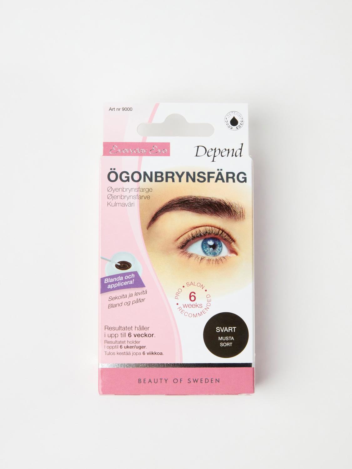 Depend ögonbrynsfärg