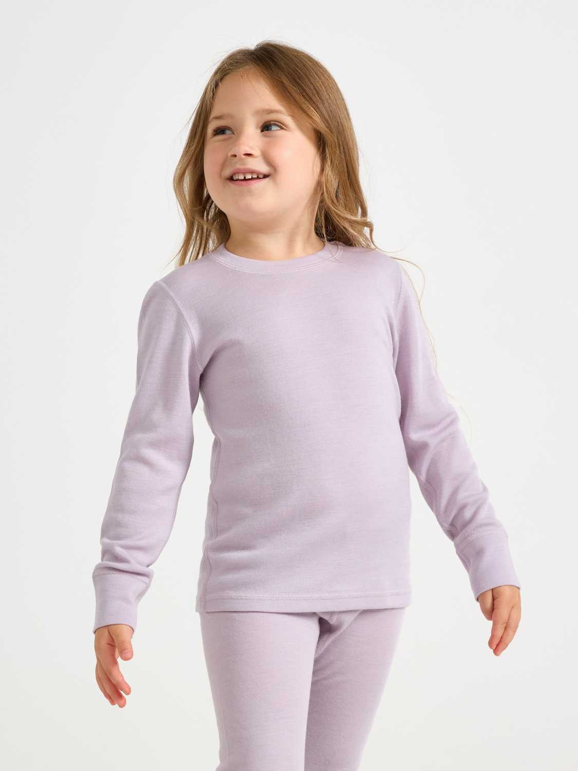 Long-sleeved top in merino wool