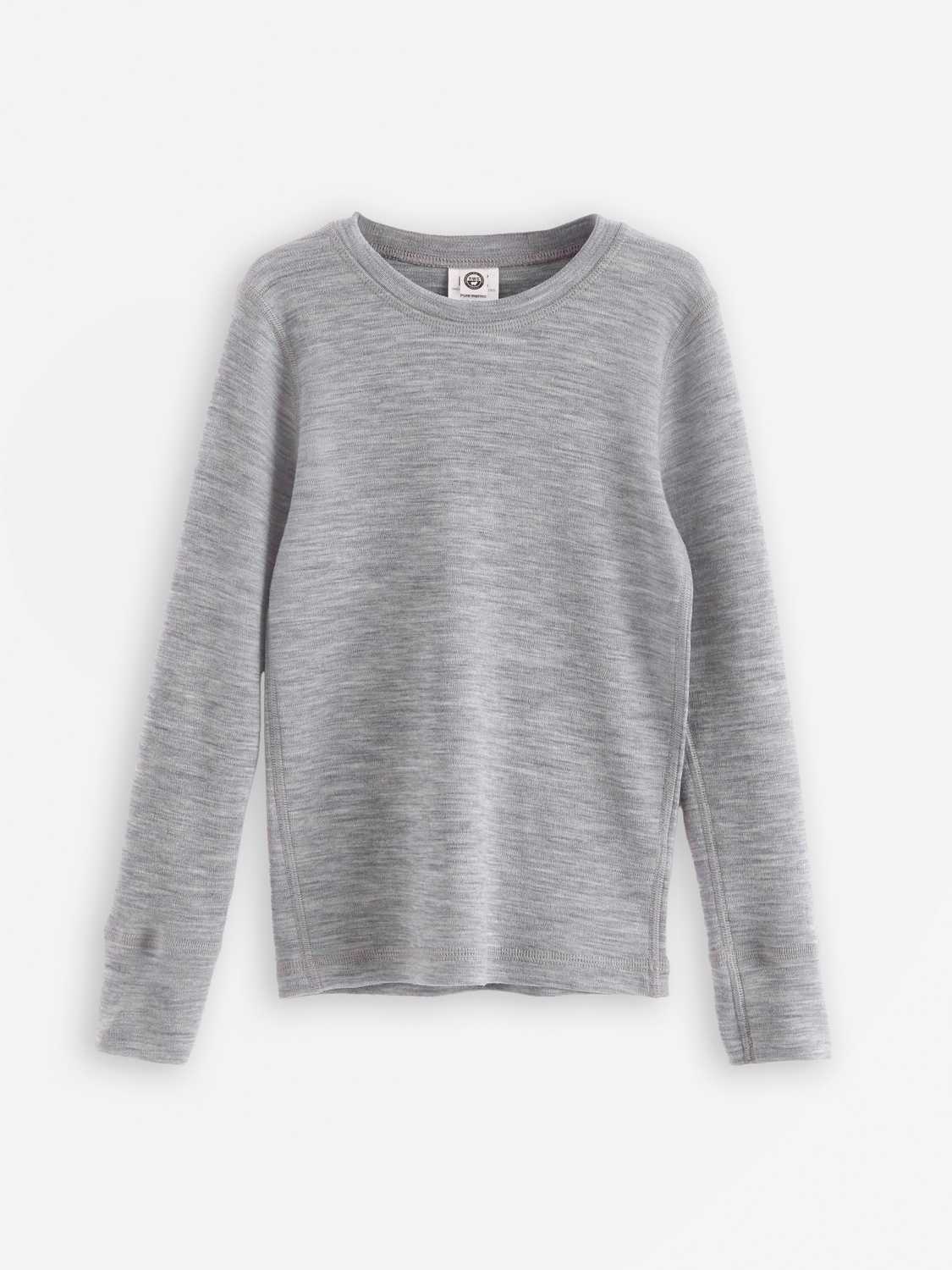 Long-sleeved top in merino wool