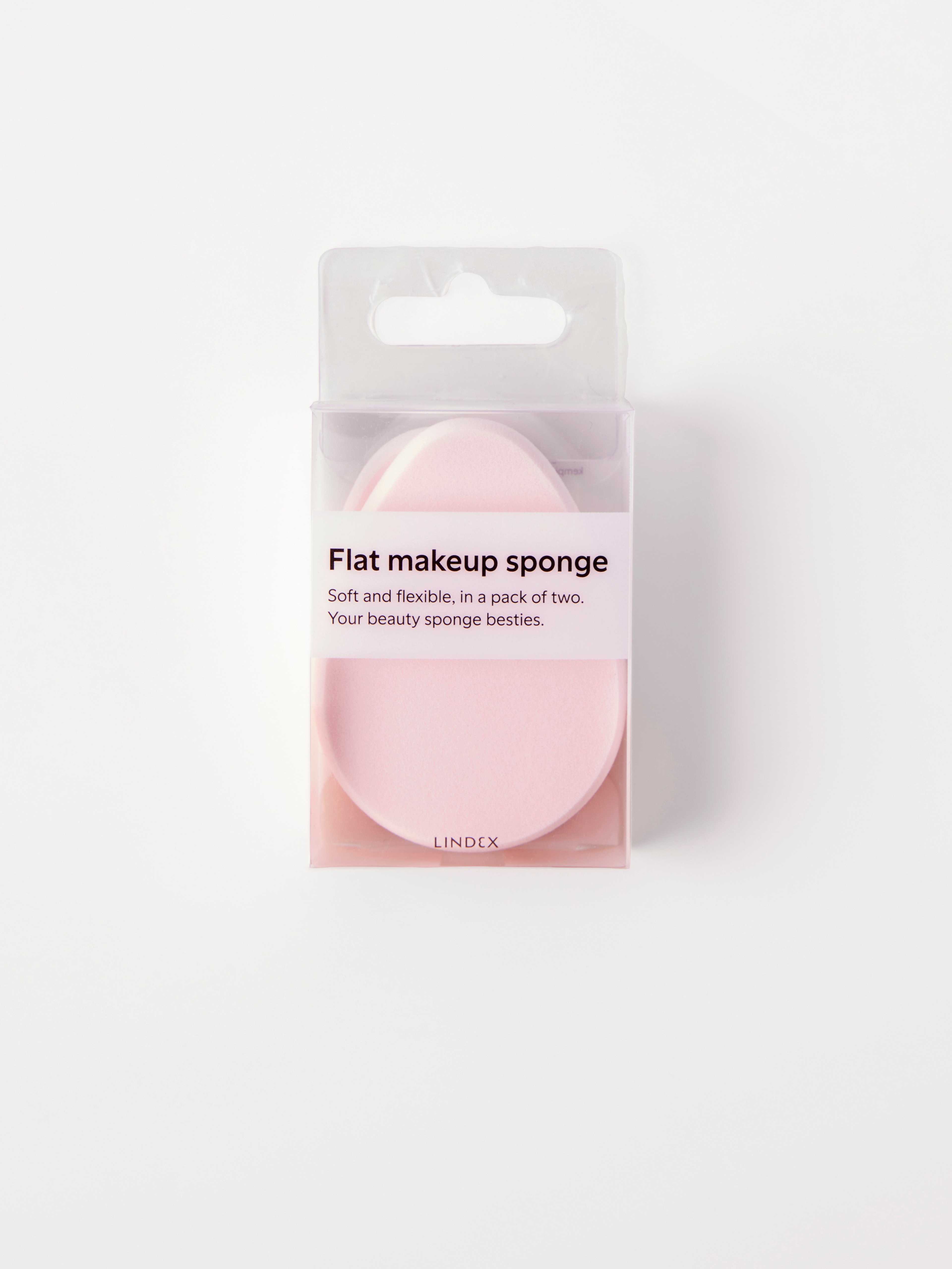 2-pack platta sminksvampar