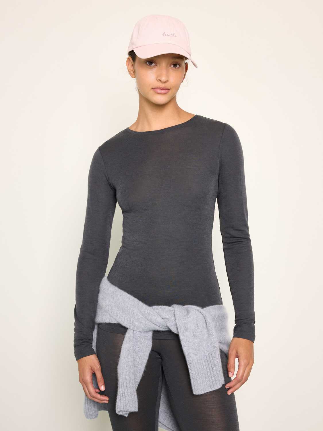 Long sleeve top in merino wool