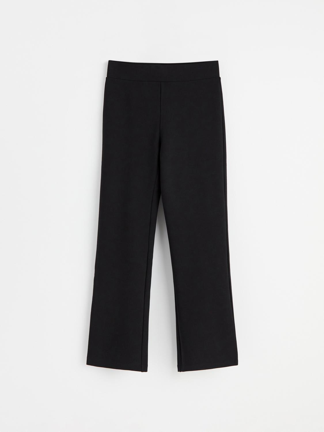 Croppade utsvängda byxor i punto