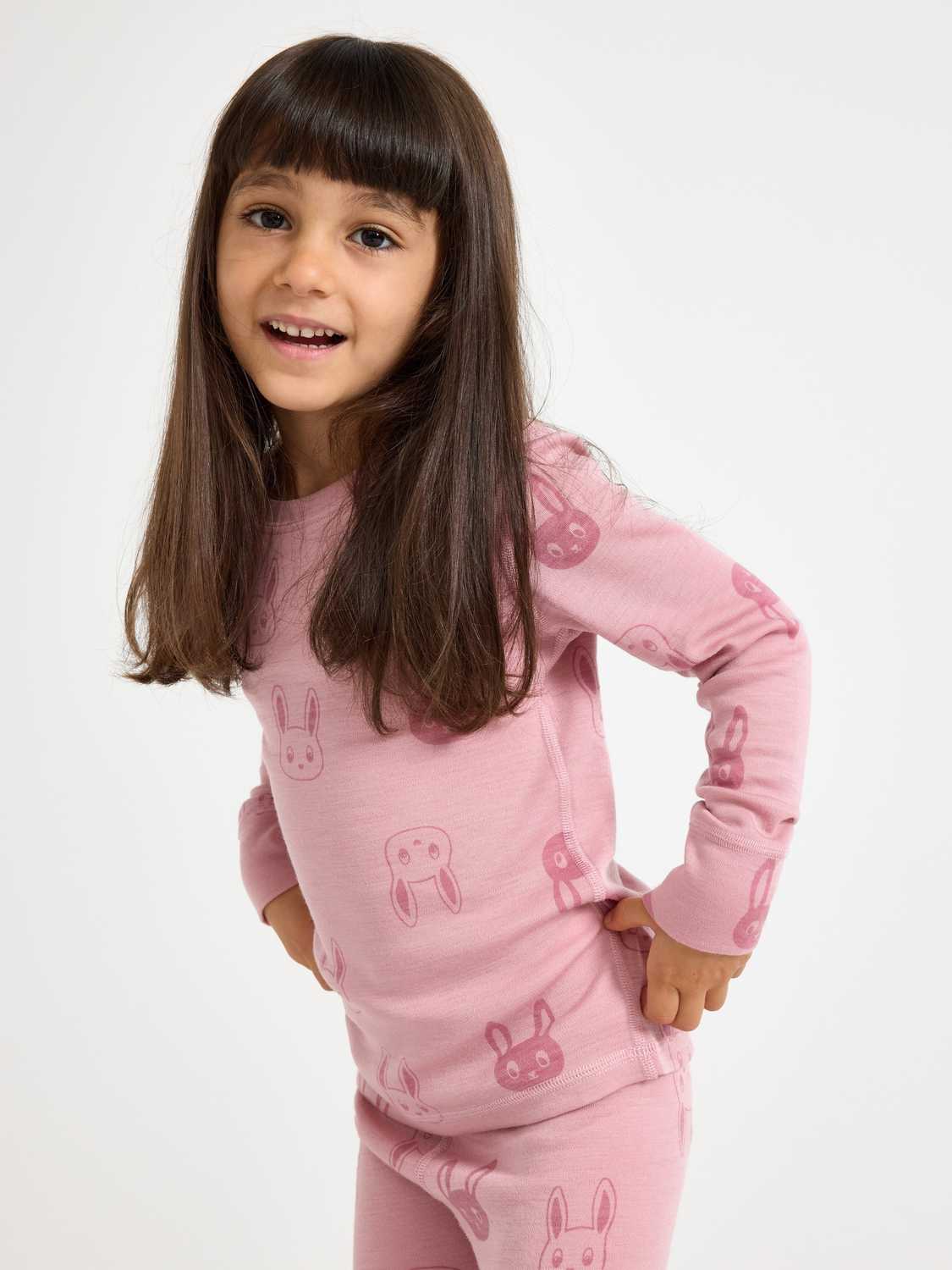 Long sleeve top in merino wool