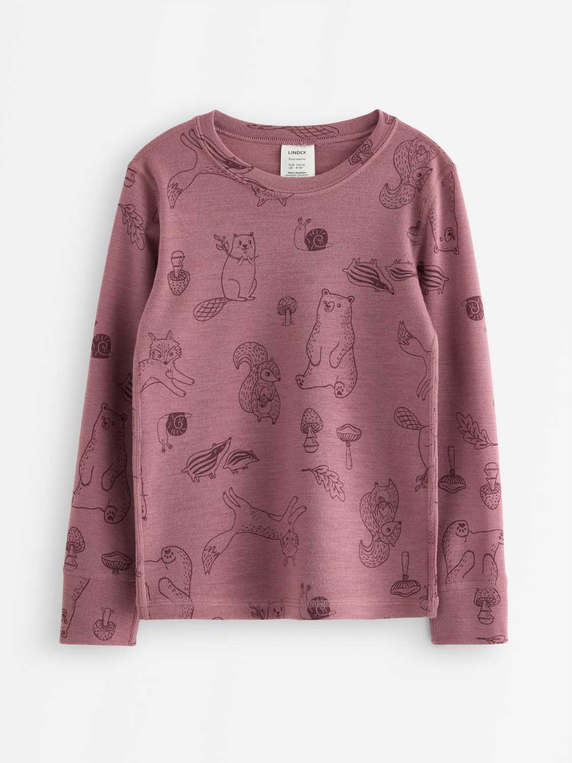 Long sleeve top in merino wool