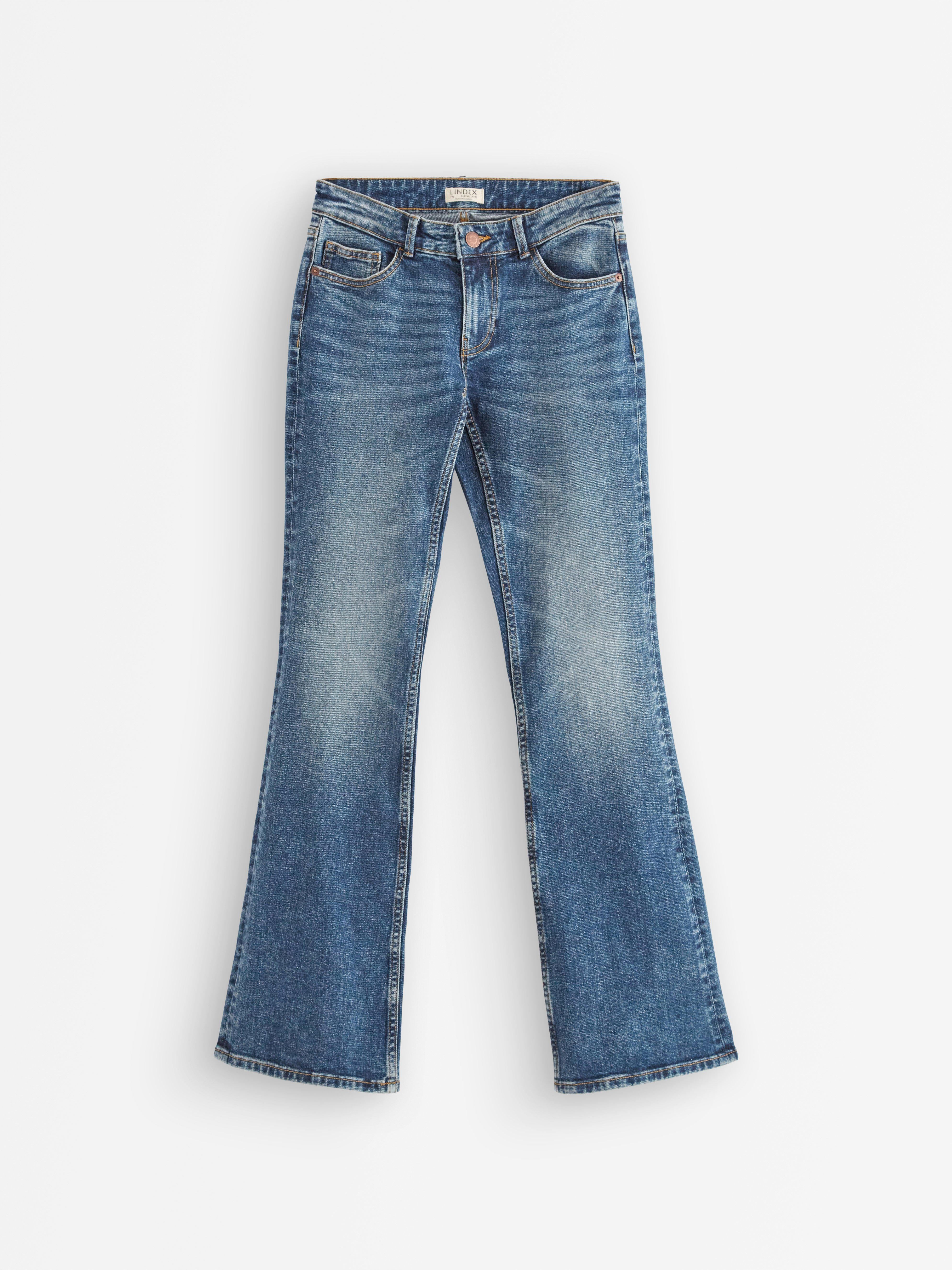 FLARE Fay stretch jeans med lav midje