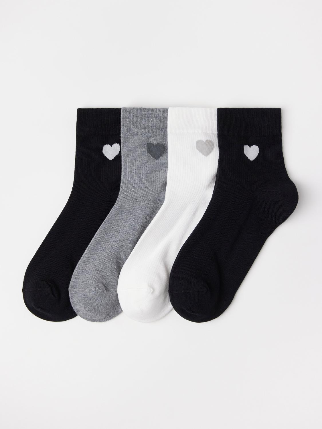 4-pack höga ankelstrumpor