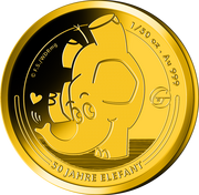gold-gedenkpraegung-50Jahre-elefant