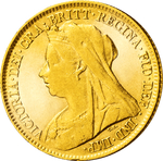 Der letzte britische Halb-Sovereign von K&ouml;nigin Victoria