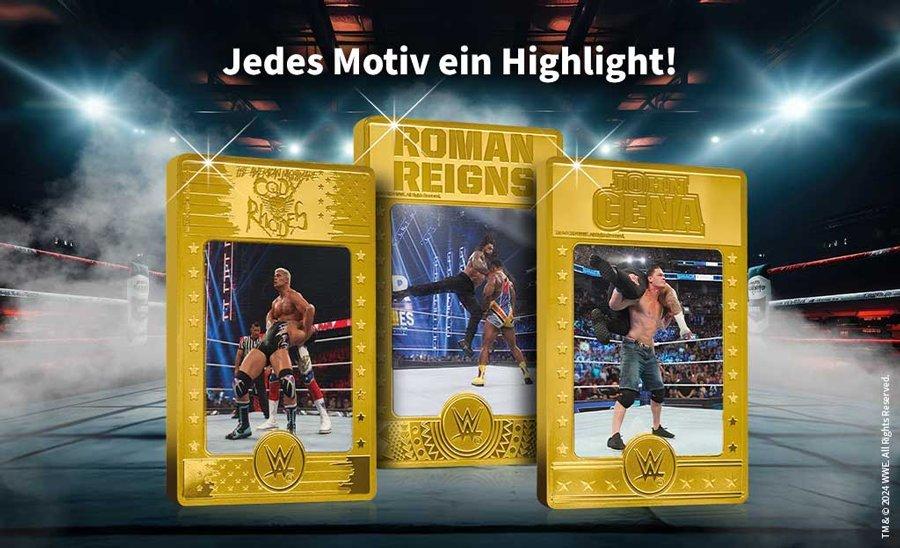 Cody, Roman, John auf Goldbarren