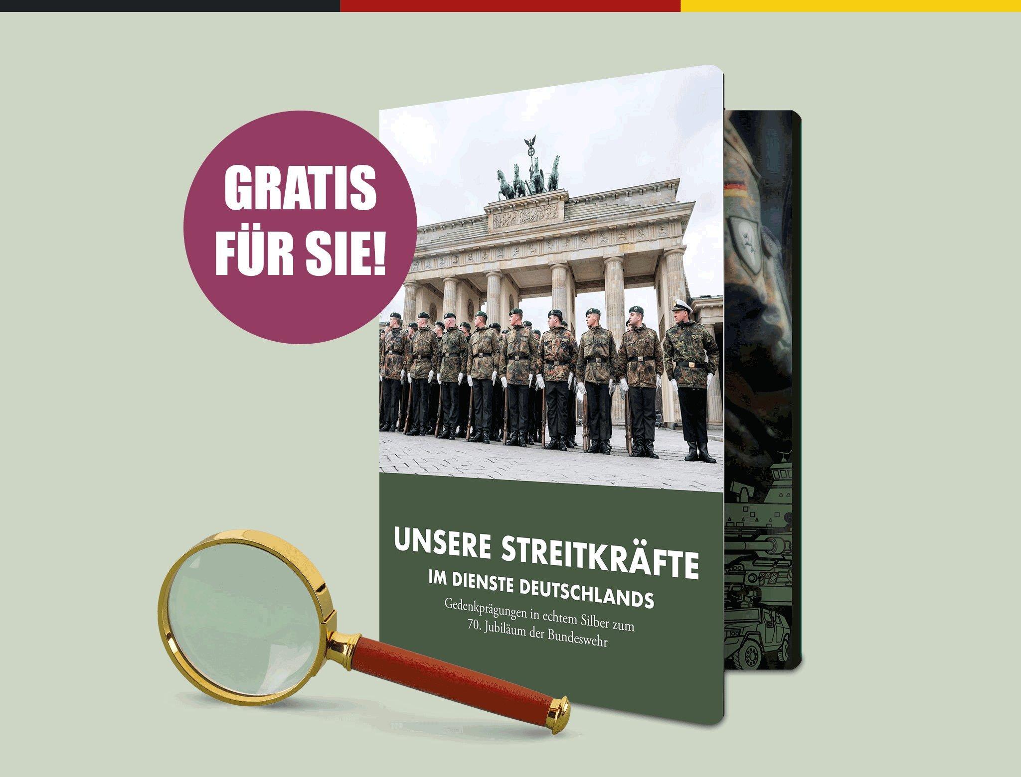 Zubehör zur Silber-Jubiliäumsedition der Bundeswehr