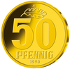 Neupr&auml;gung der letzten 50-Pfennig-M&uuml;nze