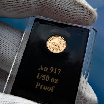 Krügerrand Münze 1/50