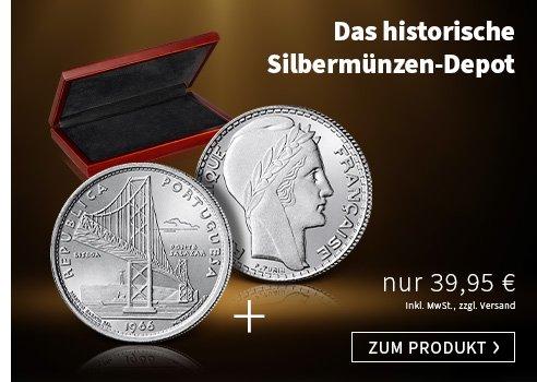 Das "historische Silbermünzen-Depot" - jetzt mit 2 Ausgaben zum Preis von 1 starten