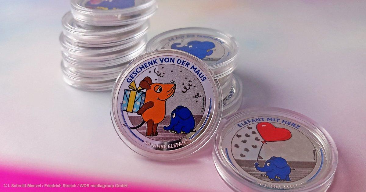 Silberausgaben "50 Jahre Elefant"