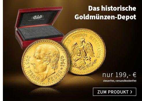Historisches Goldmünzen-Depot – Start: Mexiko 2,5 Pesos "Hidalgo"