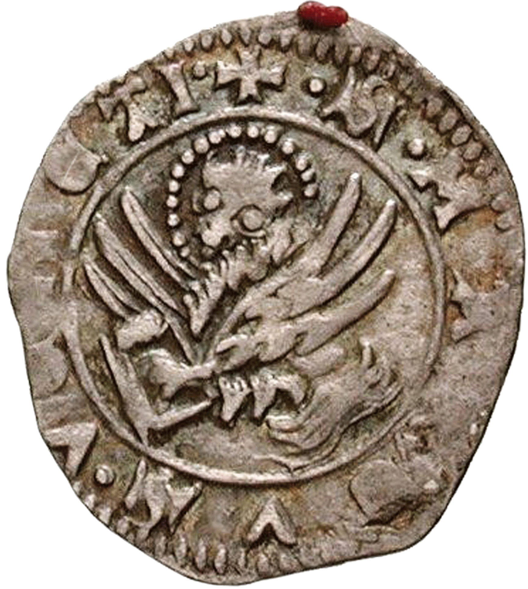 Original-Silbermünze des 60. Dogen von Venedig