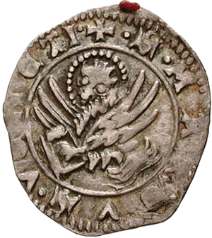 Original-Silbermünze des 60. Dogen von Venedig